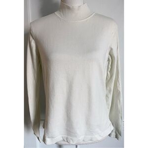 Talbots • Ivory Cream Turtleneck Blouse